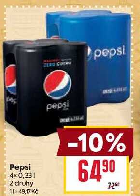 Pepsi 4× 0,33l