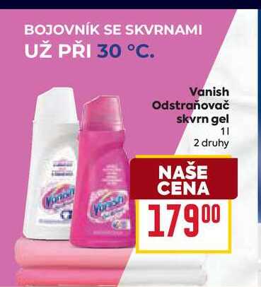 Vanish Odstraňovač skvrn gel 1l