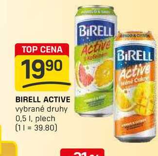 BIRELL ACTIVE vybrané druhy 0,5 1, plech