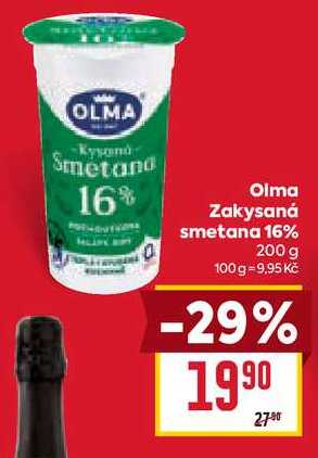 Olma Zakysaná smetana 16% 200 g 