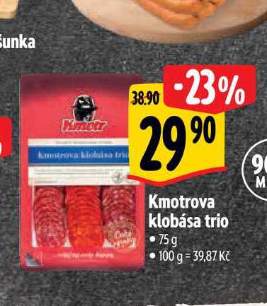   Kmotrova klobása trio 75g 