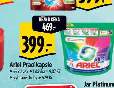   Ariel Prací kapsle 44 dávek 