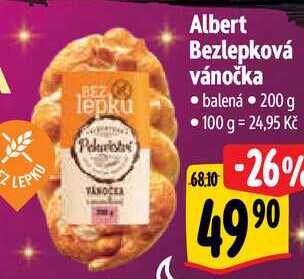 Albert Bezlepková vánočka, 200 g