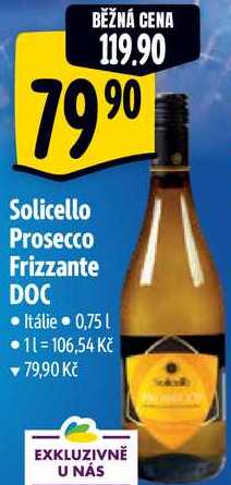 Solicello Prosecco Frizzante DOC, 0,75 l