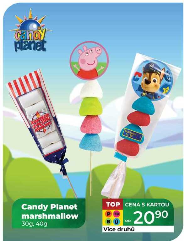 Candy Planet marshmallow 30g, 40g 