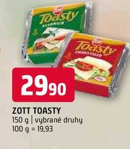 Zott Toasty 150g