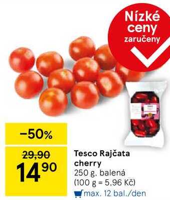 Tesco Rajčata cherry, 250 g, balená 