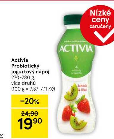 Activia Probiotický jogurtový nápoj, 270-280 g