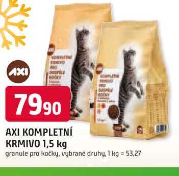 AXI KOMPLETNÍ KRMIVO 1,5 kg granule pro kočky