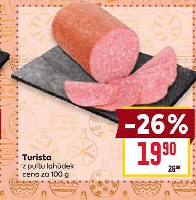 Turista z pultu lahůdek cena za 100 g