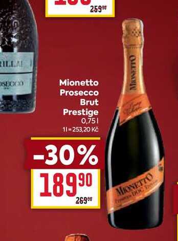 Mionetto Prosecco Brut Prestige 0,75l