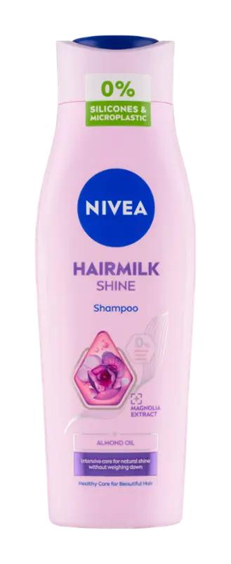 NIVEA Pečující šampon Hairmilk Natural Shine, 250 ml