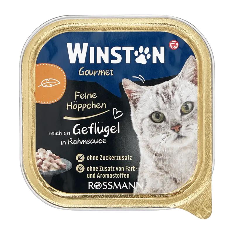 Winston Vanička pro kočky Gourmet drůbeží ve smetanové omáčce, 100 g