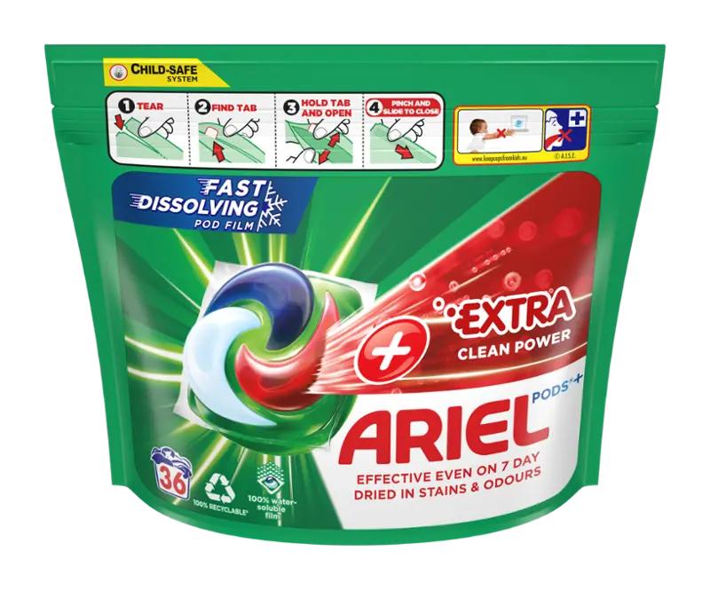 Ariel Kapsle na praní All-in-1 PODS+Extra Clean Power, 36 pd