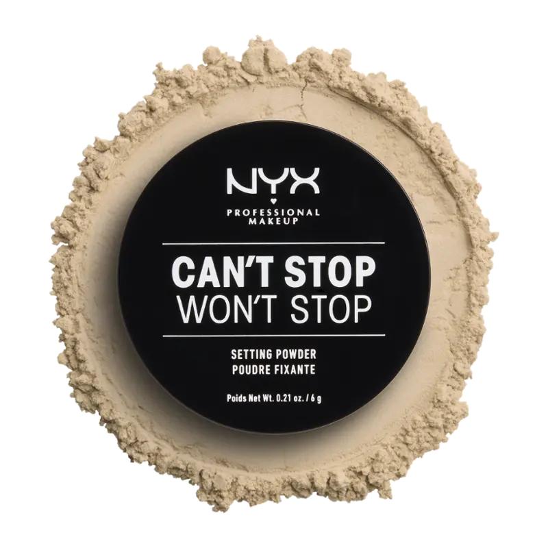 NYX Professional Makeup Dokončující pudr Can't Stop Won't Stop 02 Light Medium, 1 ks