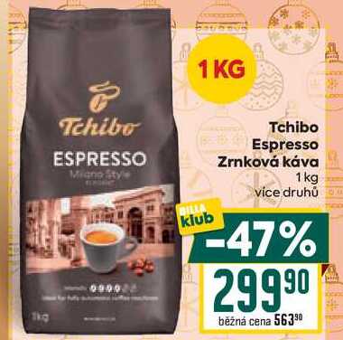 Tchibo Espresso Zrnková káva 1 kg 