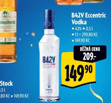   B42V Eccentric Vodka 42% 0,5 l