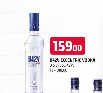 B42V eccentric vodka 0,5l 42% 