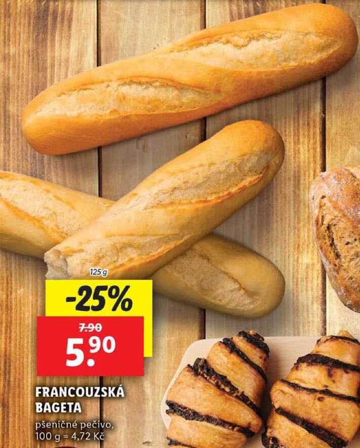 FRANCOUZSKÁ BAGETA, 125 g