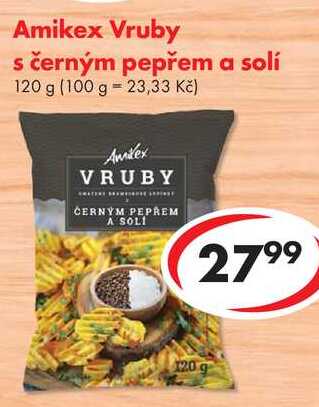 Amikex Vruby s černým pepřem a solí, 120 g