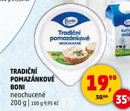 TRADIČNÍ POMAZÁNKOVÉ BONI neochucené, 200 g 