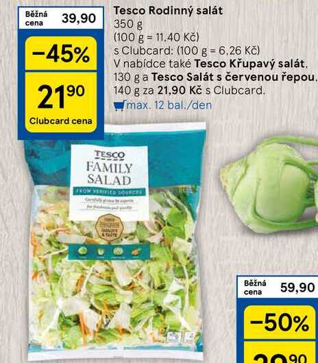 Tesco Křupavý salát, 130 g 