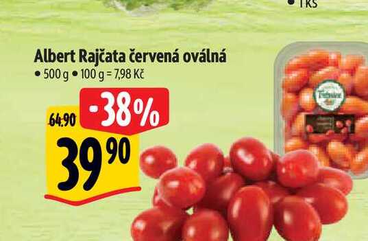  Albert Rajčata červená oválná 500 g 