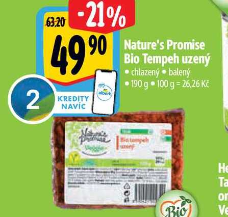   Nature's Promise Bio Tempeh uzený 190 g