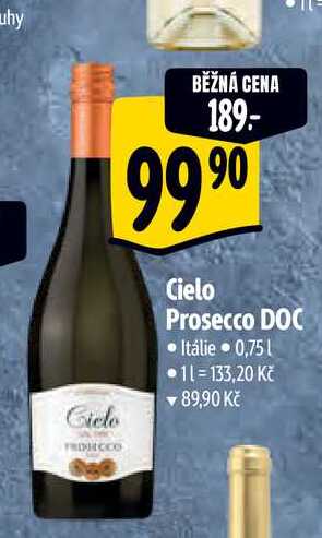   Cielo Prosecco DOC Itálie 0,75 l