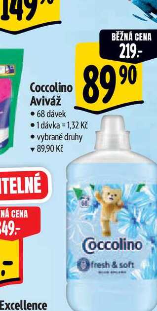 Coccolino Aviváž   68 dávek 