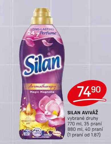 SILAN AVIVÁŽ vybrané druhy 770 ml, 35 praní 880 ml, 40 praní 