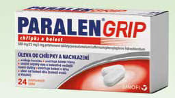 PARALEN GRIP® chřipka a bolest 500 mg/25 mg/5 mg 24 potahovaných tablet