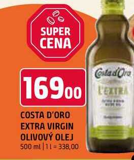 Costa d'Oro extra virgin olivový olej 500g 