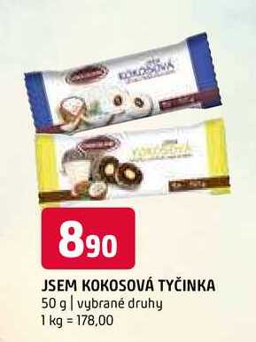 Jsem kokosová tycinka 50 g vybrané druhy