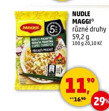 NUDLE MAGGI různé druhy, 59,2 g 