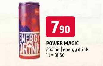 Power magic 250 ml energy drink 