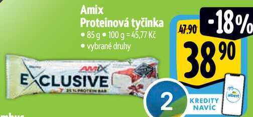 Amix Proteinová tyčinka, 85 g