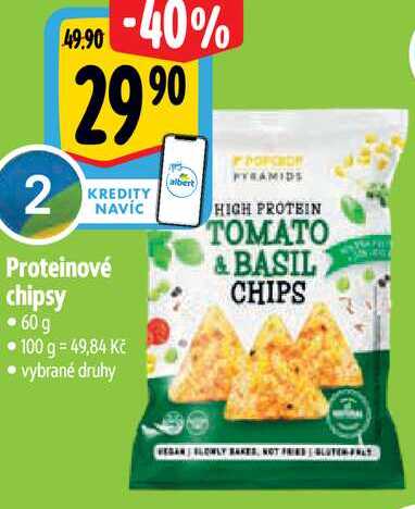 Proteinové chipsy, 60 g 