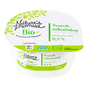 Nature's Promise Bio Tvaroh odtučněný, 250 g 