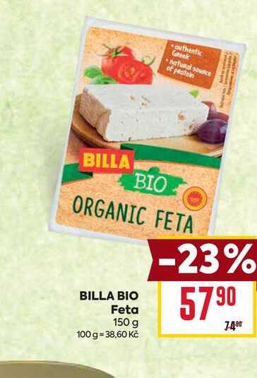 BILLA BIO Feta 150 g 