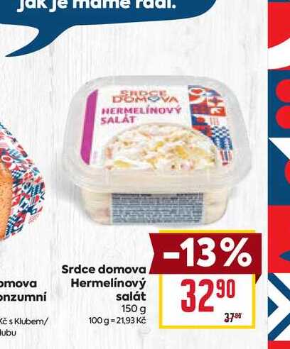 Srdce domova Hermelínový salát 150g