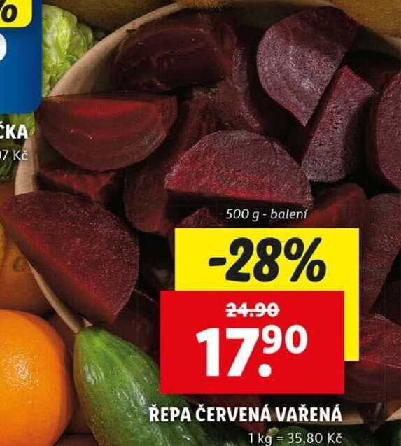 ŘEPA ČERVENÁ VAŘENÁ, 500 g