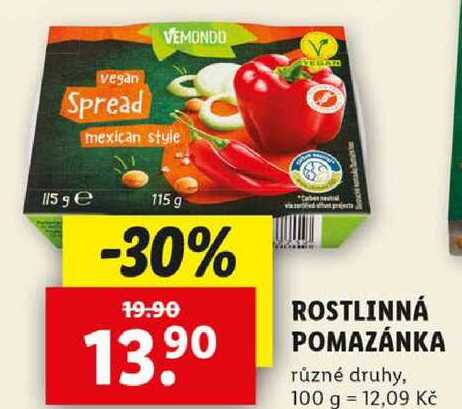 ROSTLINNÁ POMAZÁNKA, 115 g