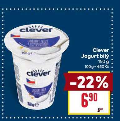 Clever Jogurt bílý 150 g 