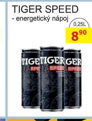 TIGER SPEED - energetický nápoj 0,25L