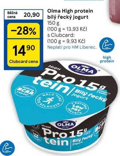 Olma High protein bílý řecký jogurt, 150 g 