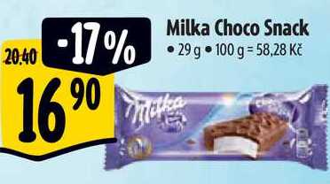 Milka Choco Snack, 29 g 