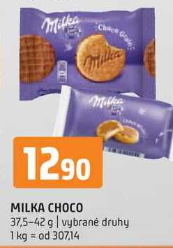 Milka Choco 37,5-42g, vybrané druhy