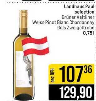 Landhaus Paul selection Grüner Veltliner Weiss Pinot Blanc Chardonnay Gols Zweigeltrebe 0,75l