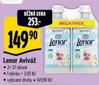 Lenor Aviváž, 2x 37 dávek